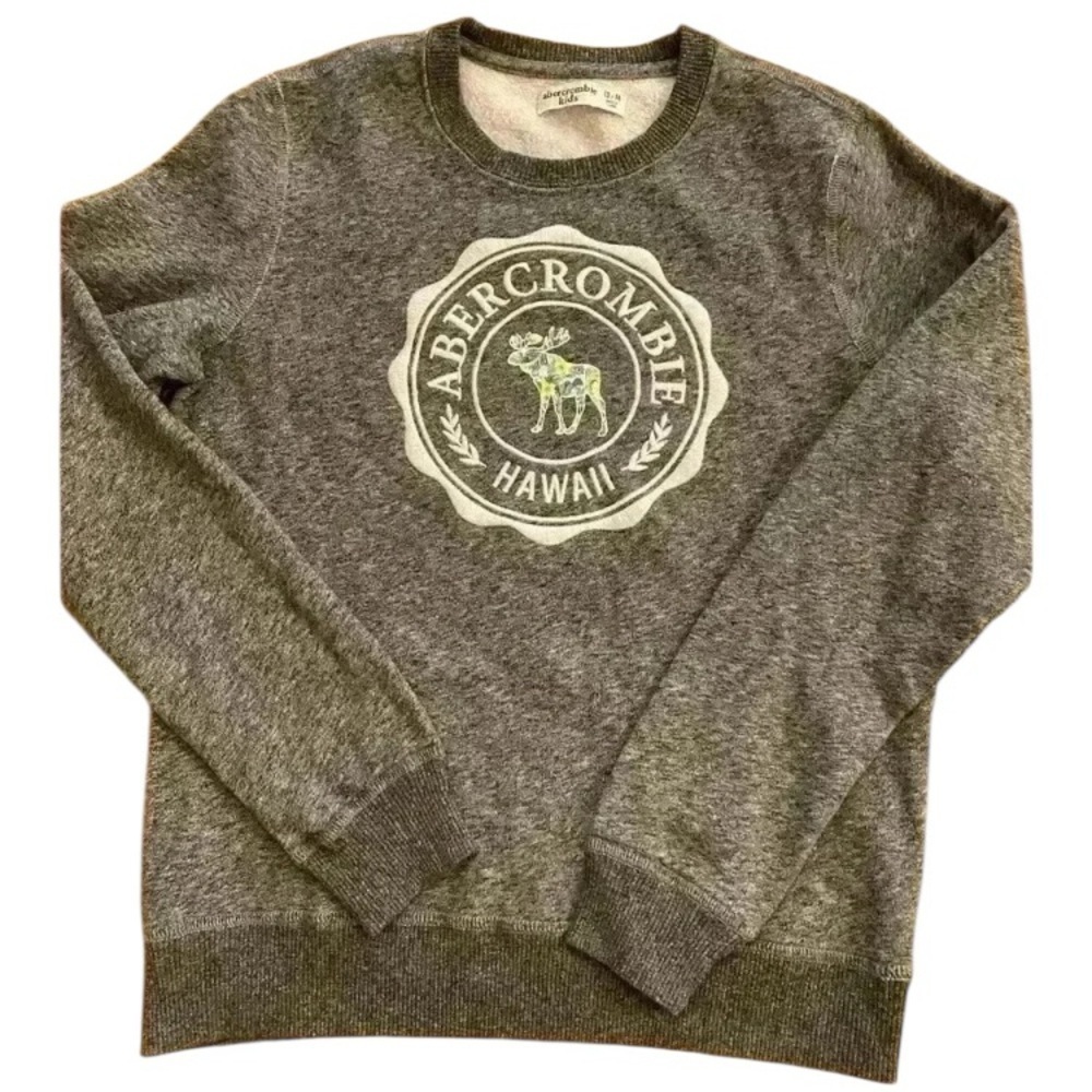 Abercrombie Hawaii Embroidered Logo Gray 13-14 kid, adult S